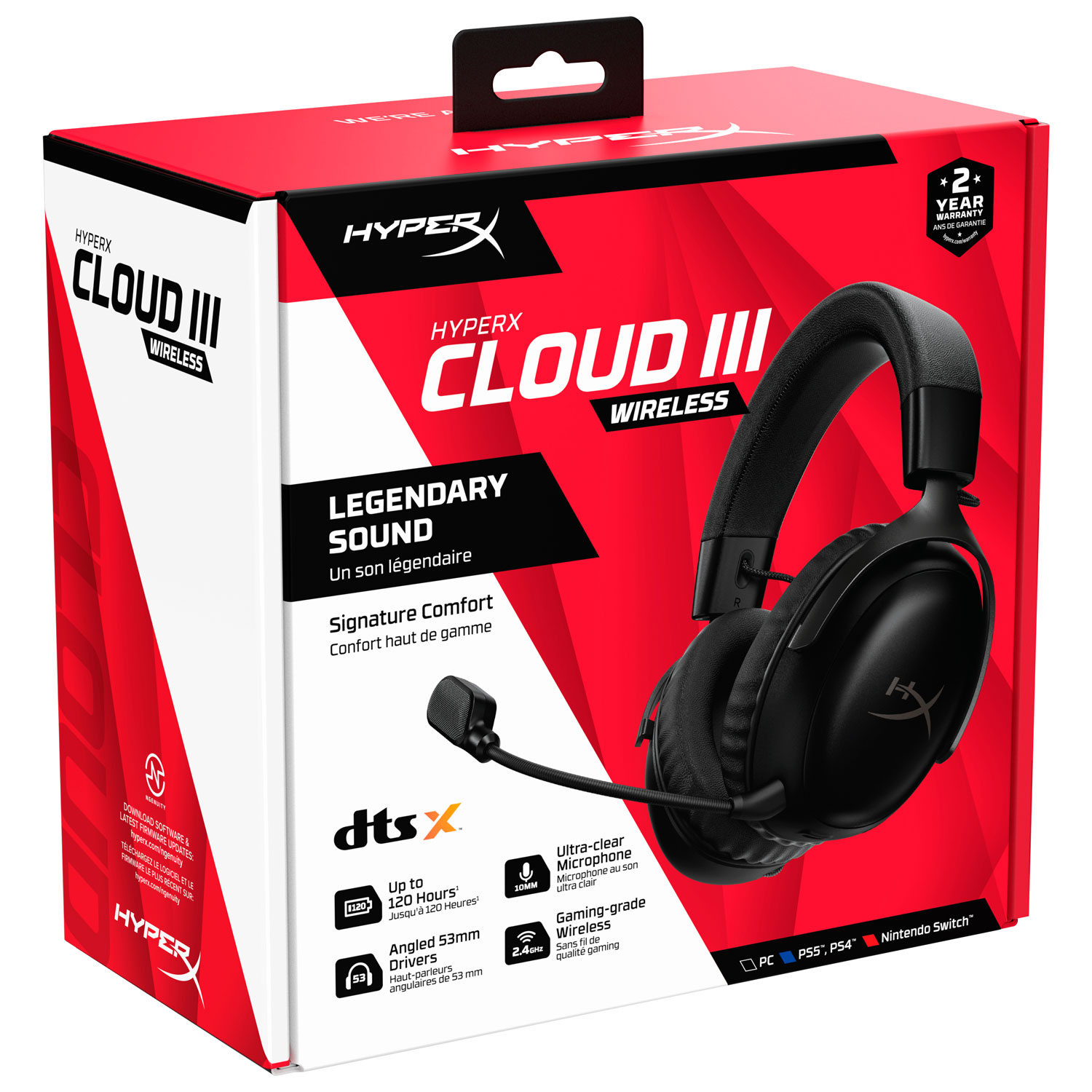 HyperX Cloud III Wireless – Gaming Headset for PC, PS5, PS4