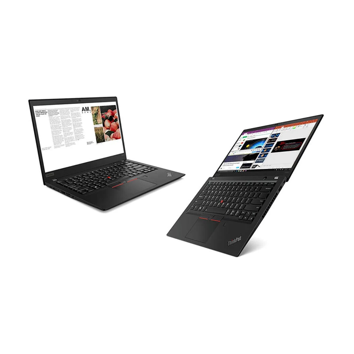 Refurbished (Good) - Lenovo ThinkPad T495s 14" Laptop, FRENCH KEYBOARD, AMD Ryzen 7 Pro 3700U w/ Radeon Vega Mobile Gfx, 2.3GHz, 8GB RAM, 256GB SSD, Win. 11 Pro.