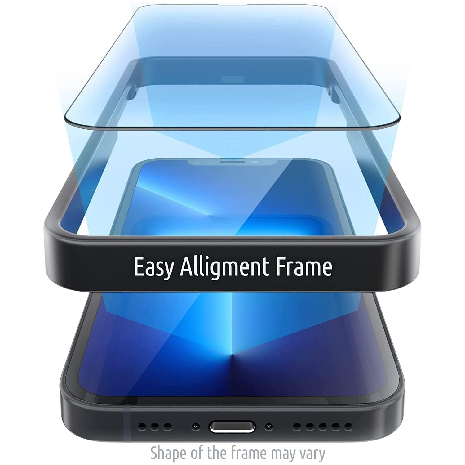 Inskin Privacy Screen Protector for iPhone 14 Plus - 2+2 Tempered Glass for Screen & Camera Lens, Auto-Align Installation, Plasma Coating, Fits Cases