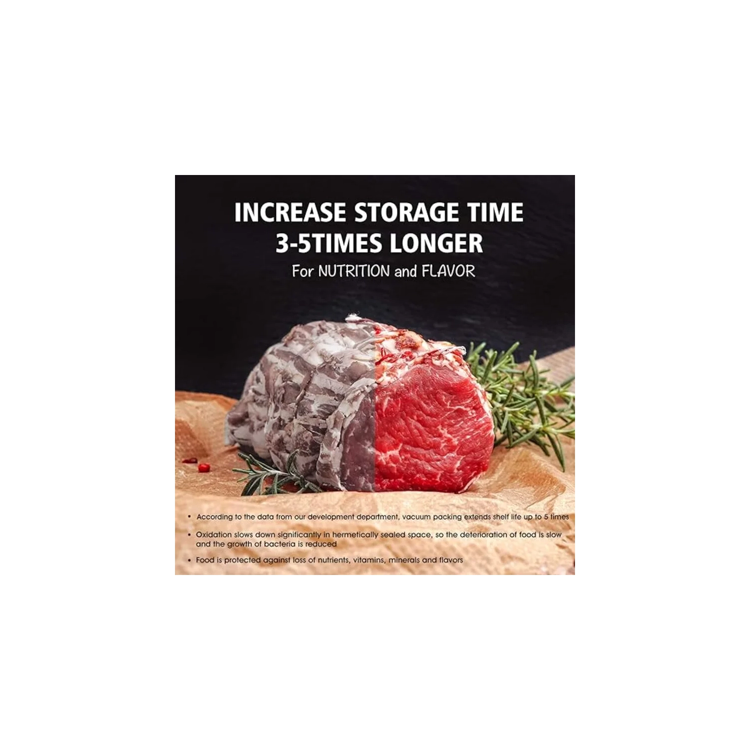 11" x 50ft Vacuum Sealer Bags for Food Saver, Sous Vide, & Storage (100ft Total)