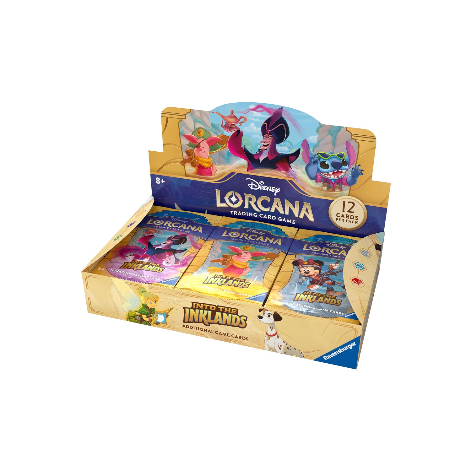 Ravensburger Disney Lorcana Trading Card Game: Into the Inklands Booster Box 24 packs per box, 12 cards per pack