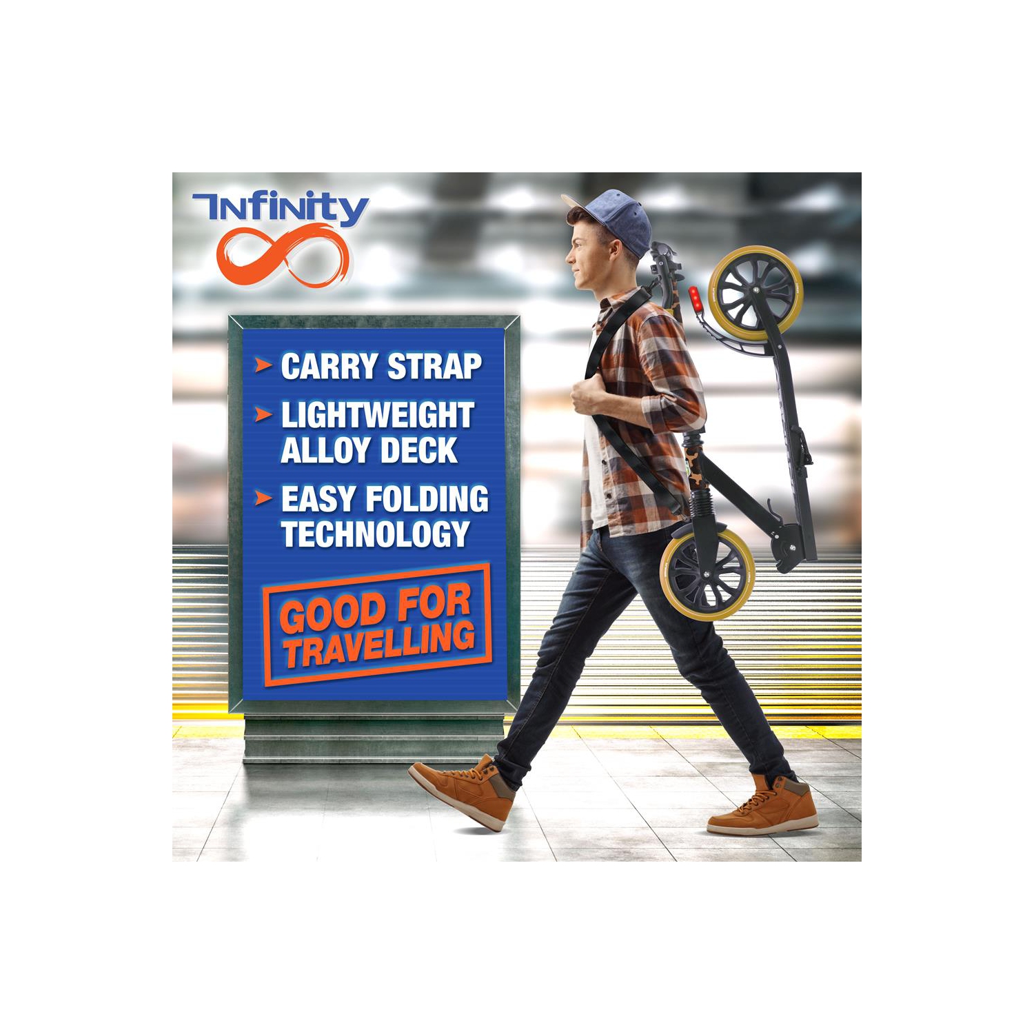 Trottinette légère et pliable - trottinette réglable pour adolescents et adultes, plateforme en alliage avec roues à impact élevé