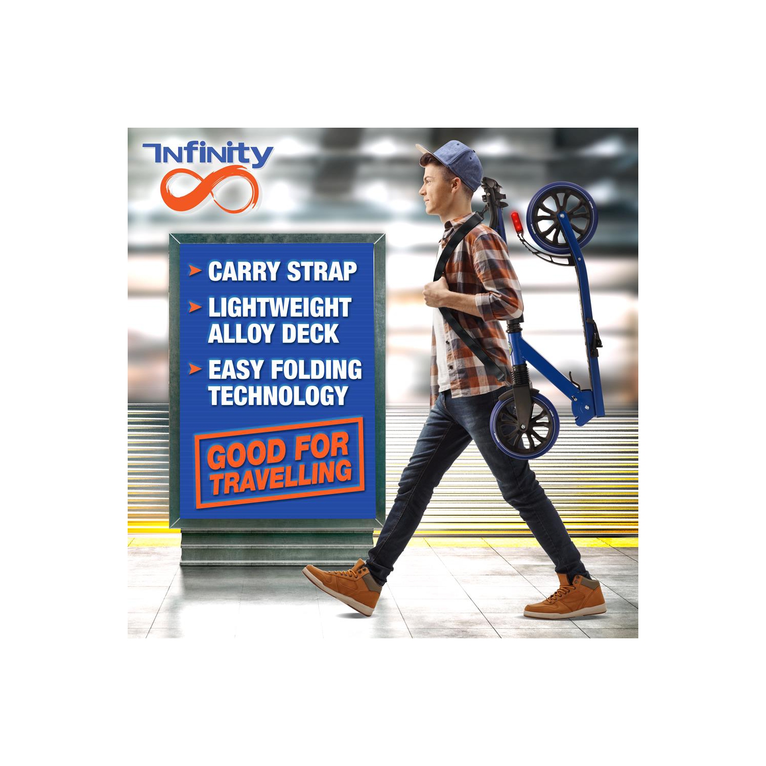 Trottinette légère et pliable - trottinette réglable pour adolescents et adultes, plateforme en alliage avec roues à impact élevé