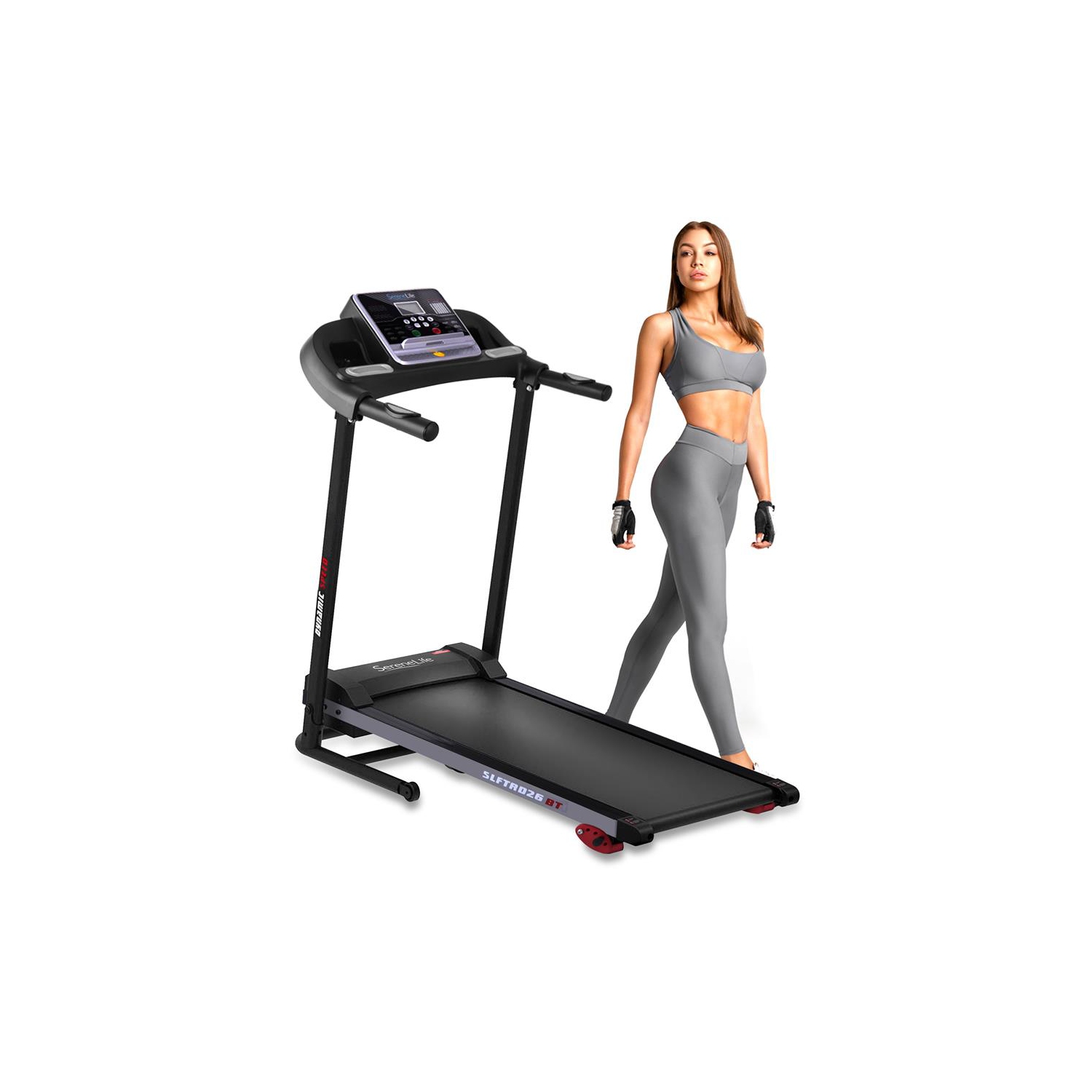 Tapis roulant pliable appareil motorisé de course – 12 programme préréglé, puissance 1,0&nbsp;HP, vitesse maximale de 6,0 mi/h, écran ACL de 3 po et