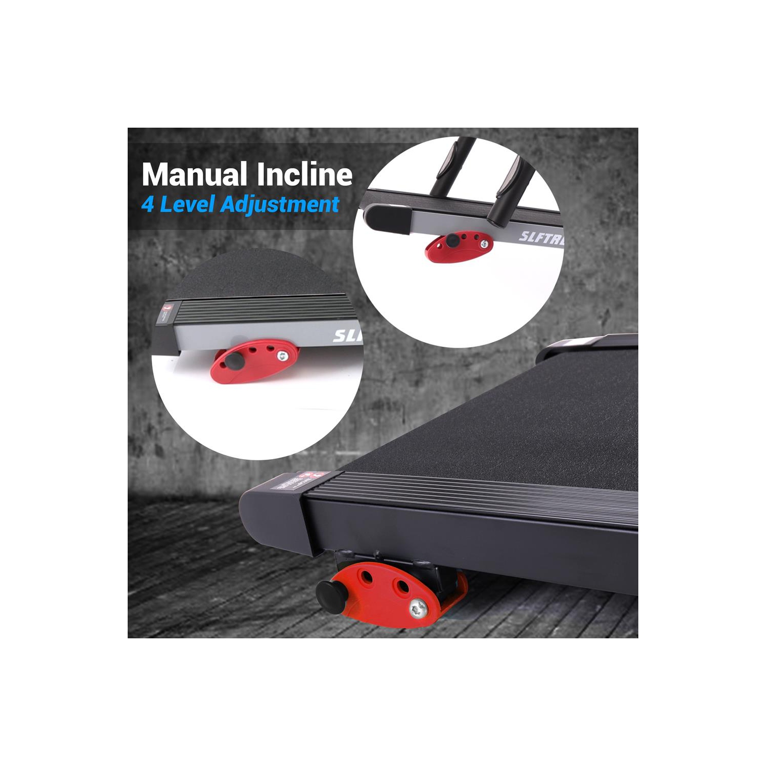 Tapis roulant pliable appareil motorisé de course – 12 programme préréglé, puissance 1,0&nbsp;HP, vitesse maximale de 6,0 mi/h, écran ACL de 3 po et