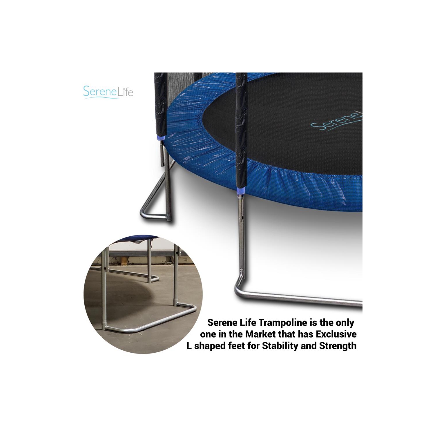 Trampoline Home Backyard Sports - grande trampoline extérieure pour enfants/enfants, cage de filet de sécurité