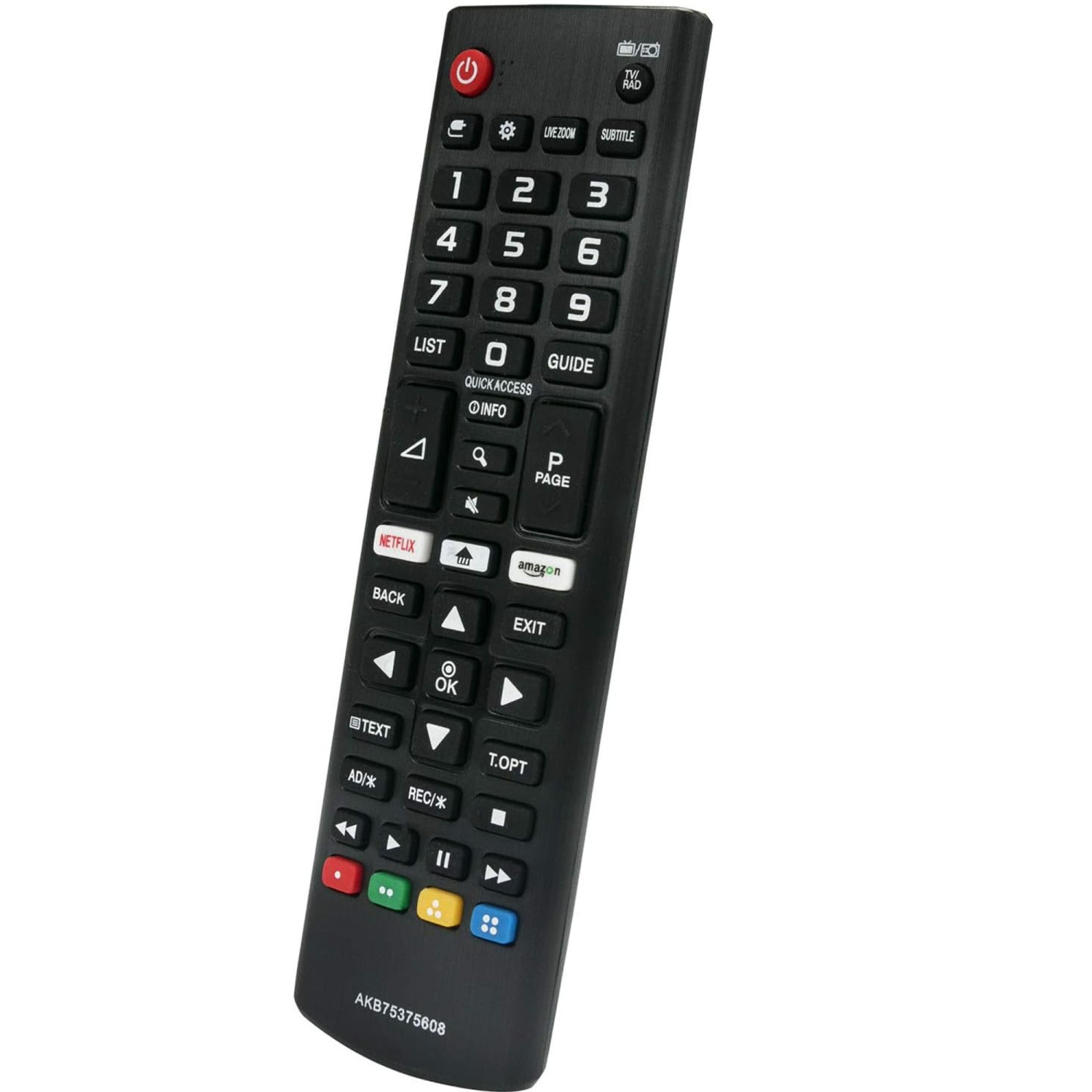 LG AKB75375608 Smart TV Remote Control LCD, LED, Smart TV (Batteries NOT Included)