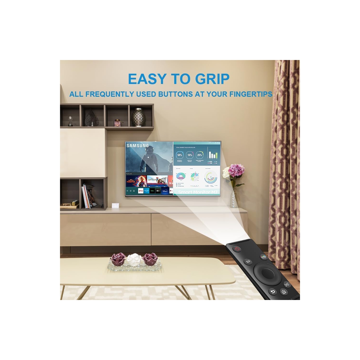 Newest BN59-01312A Voice Remote Control for Samsung QLED UHD 4K 8K 8 Series Smart TV Which Supported Voice Function