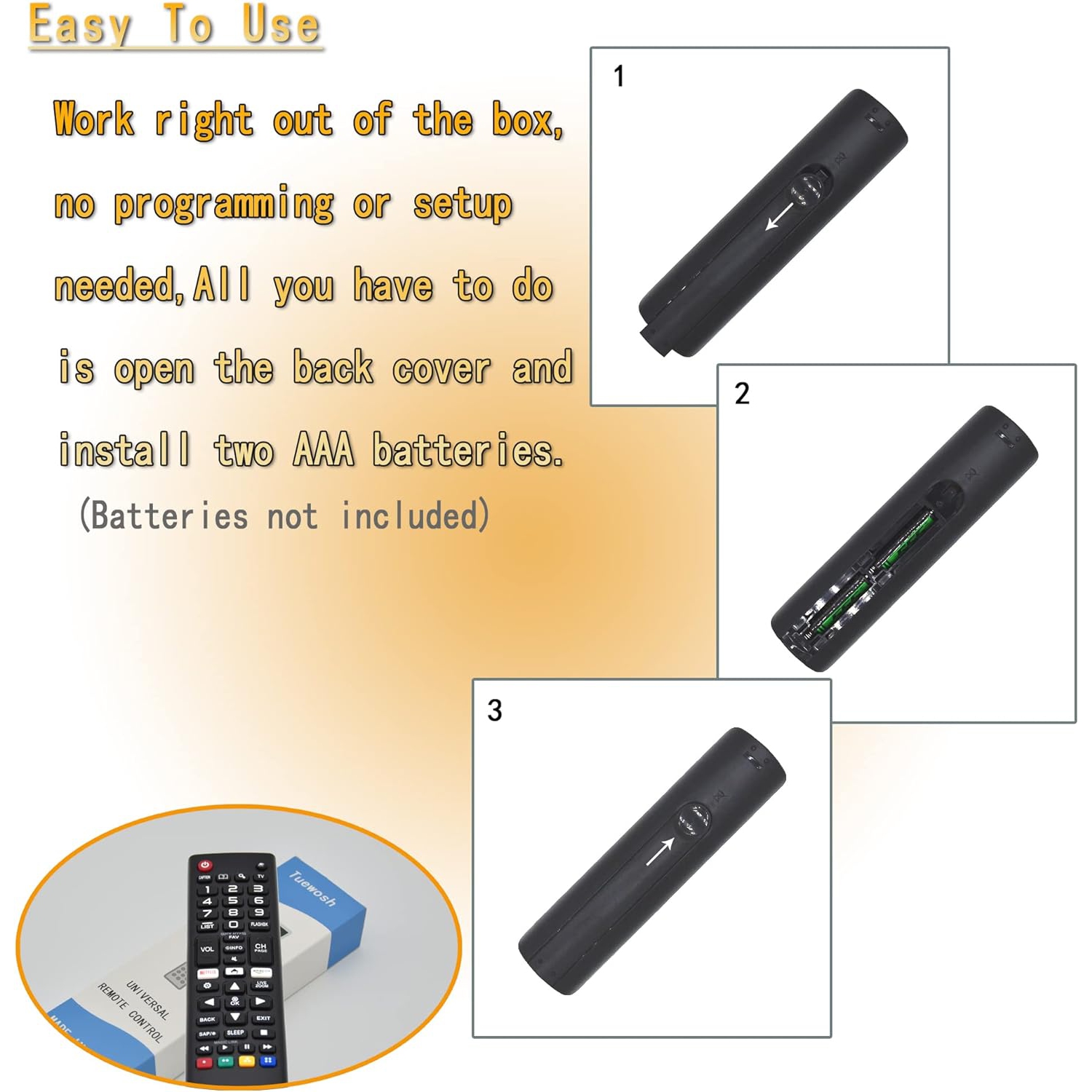 New Universal Remote for All Samsung TV Remote, Replacement Compatible for All Samsung Smart TV LED LCD HDTV QLED SUHD UHD 4K 3D TVs