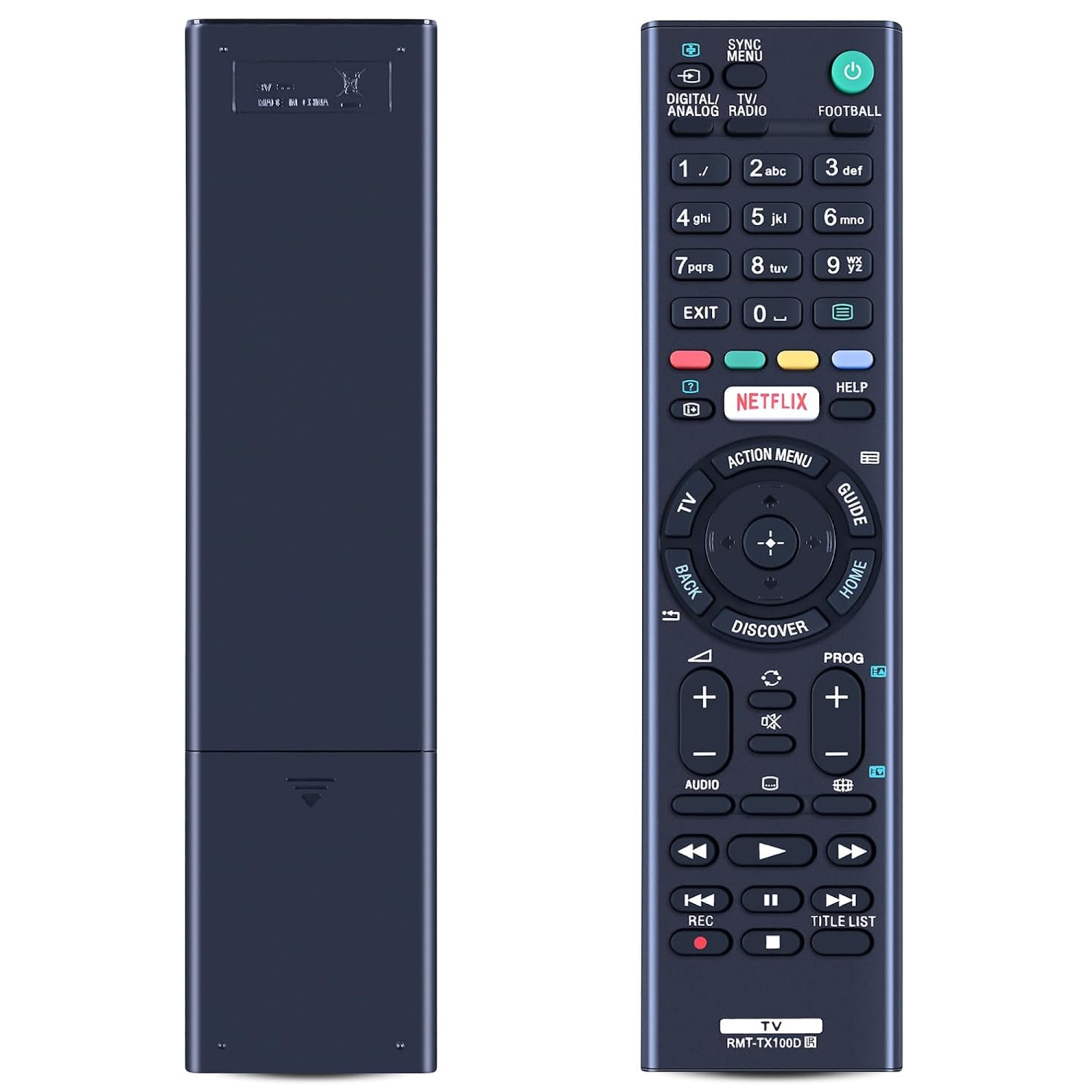 RMT-TX100D Universal Remote Control, Television Remote Controller Replacement for Sony Smart TV