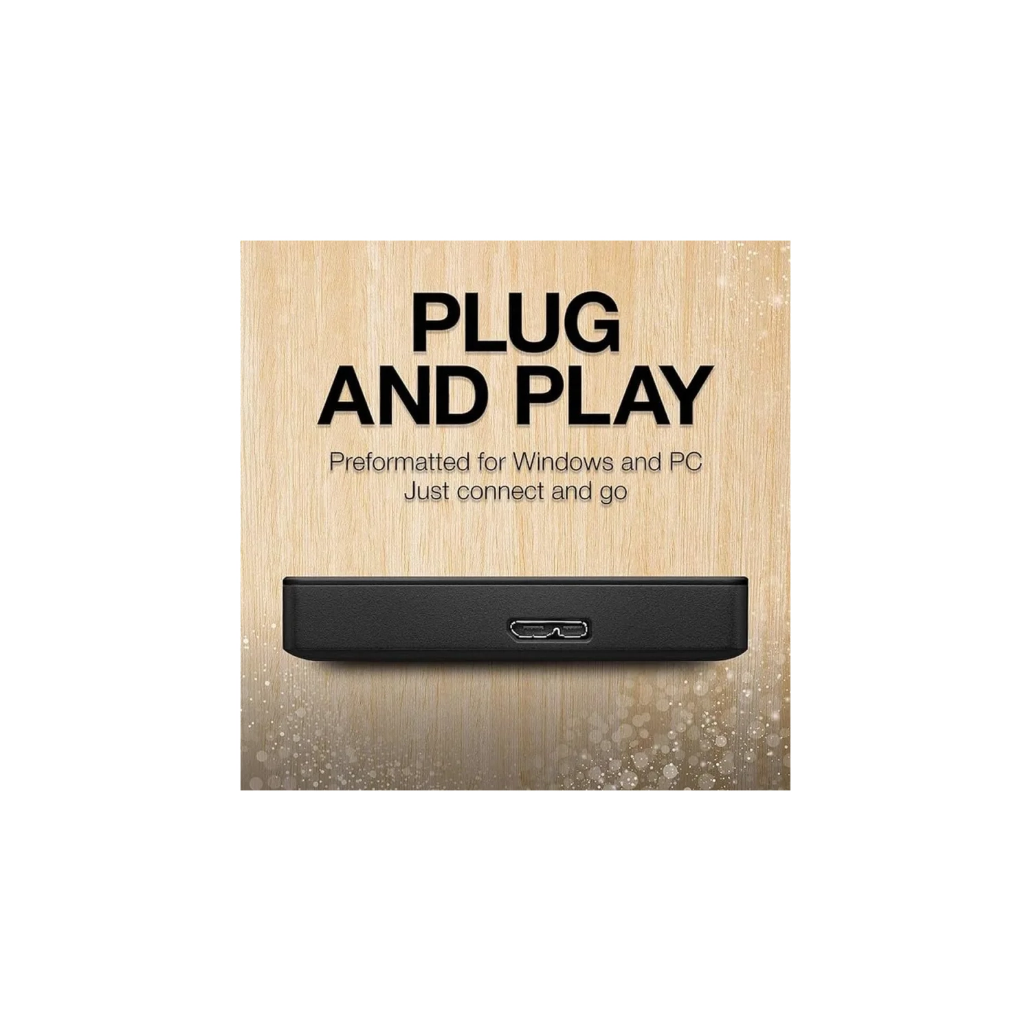 Seagate Portable 2TB External Hard Drive, Portable HDD, USB 3.0 for PC, Mac, PS4, Xbox, 1-Year Rescue Service, Black