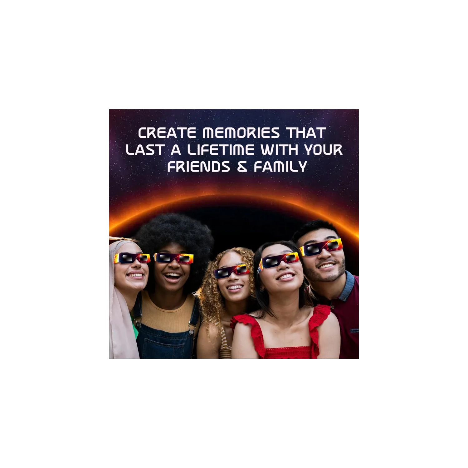 Galaxium Solar Eclipse Glasses AAS Approved 2024 - [6 Pack] Trusted for Canada Direct Solar Eclipse Viewing - ISO 12312-2 & CE Certified Lunette