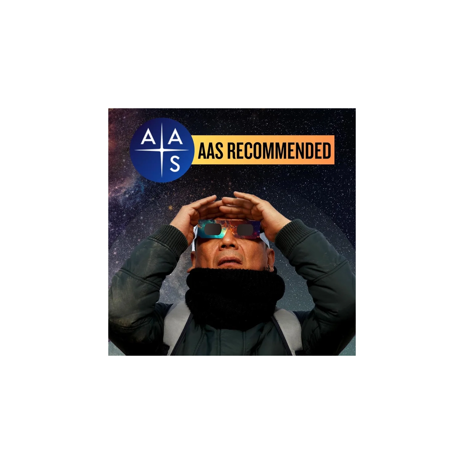 Galaxium Solar Eclipse Glasses AAS Approved 2024 - [6 Pack] Trusted for Canada Direct Solar Eclipse Viewing - ISO 12312-2 & CE Certified Lunette