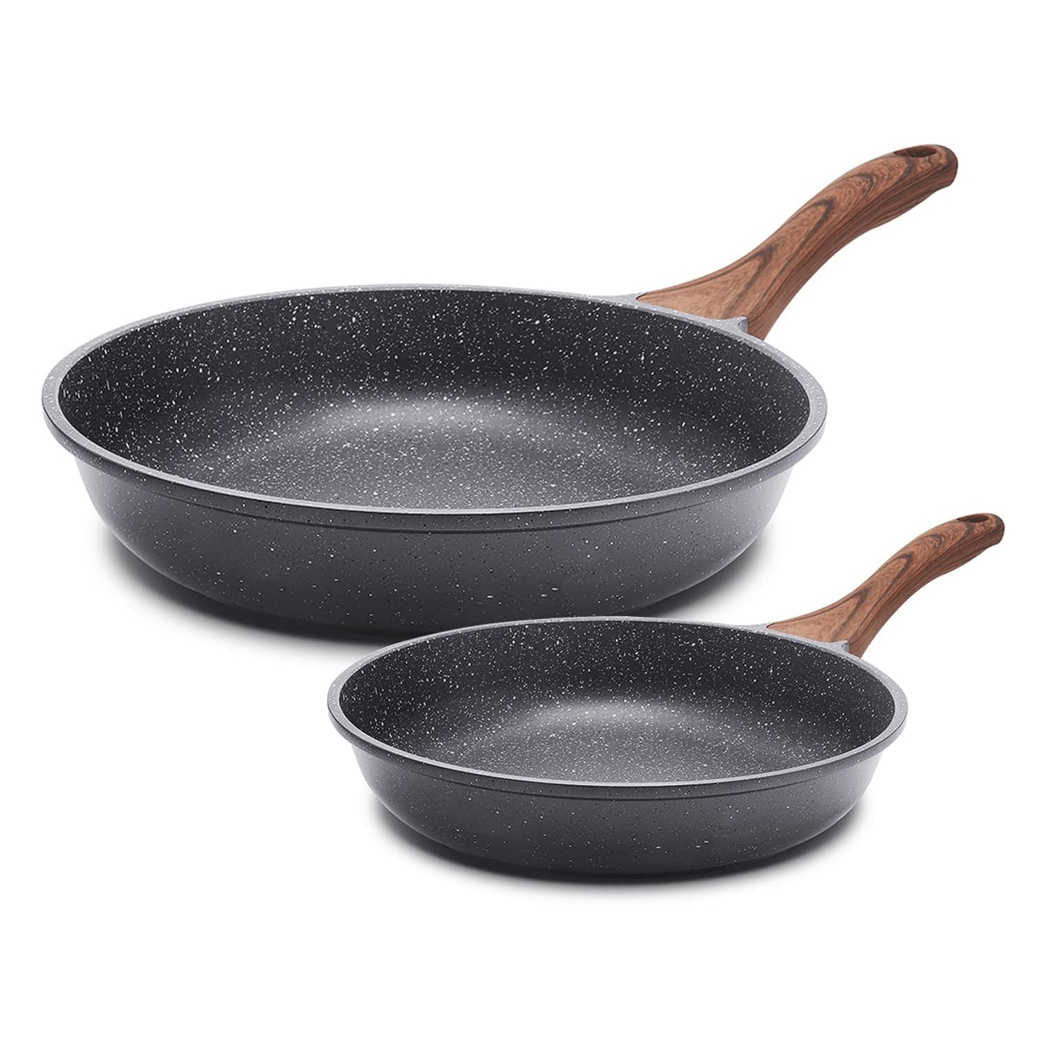 Sensarte nonstick Frying pan nonstick Skillet Egg pan Omelet pan Chef's pan Set Induction Skillet Stone cookware Granite Frying Pans pfoa Free Large