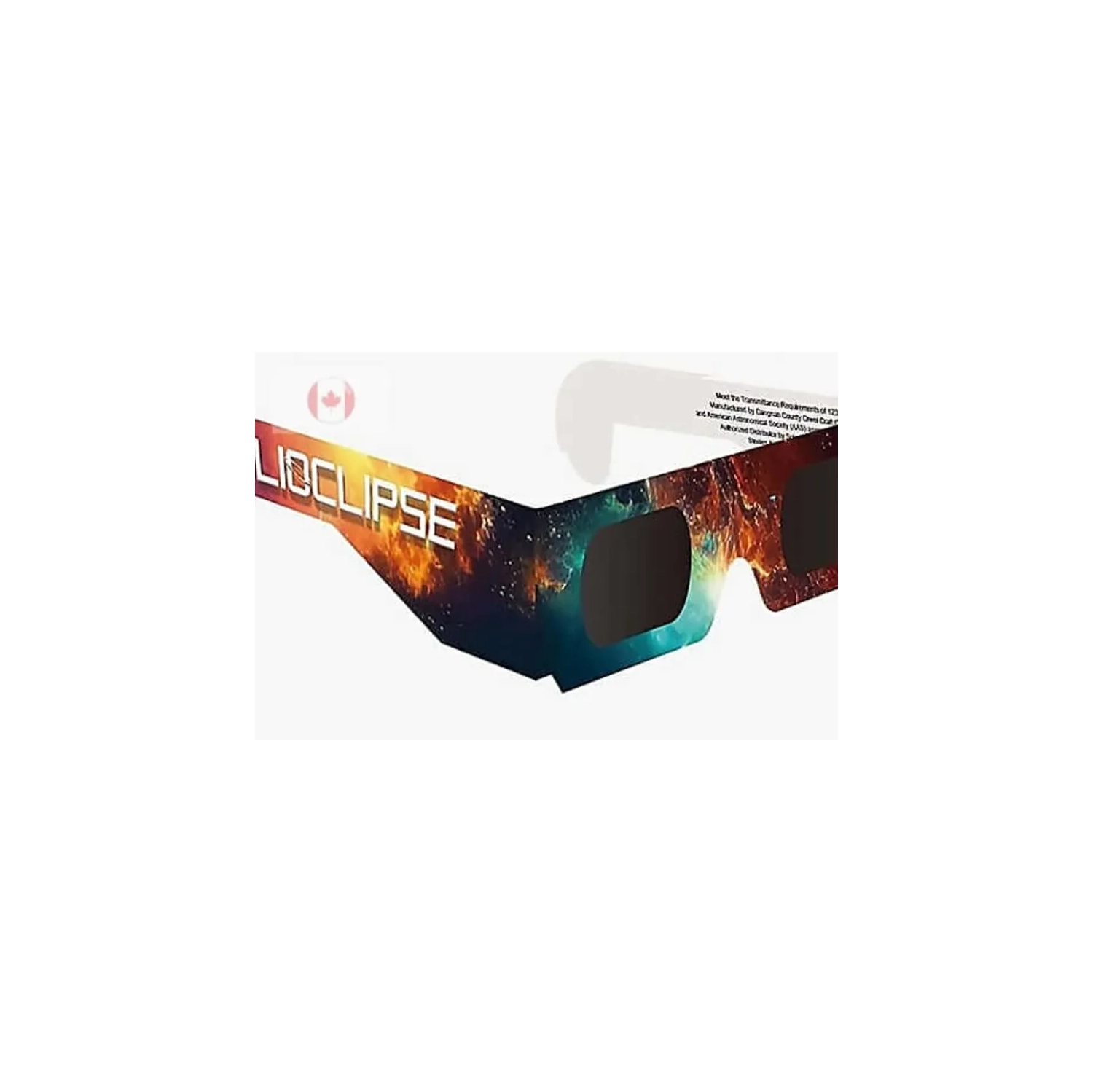 Helioclipse Solar Eclipse Glasses 2024 - [2 Pack] AAS Approved Trusted for Direct Solar Eclipse Viewing - ISO 12312-2 & CE Certified Lunette Eclipse - lunette eclipse solaire