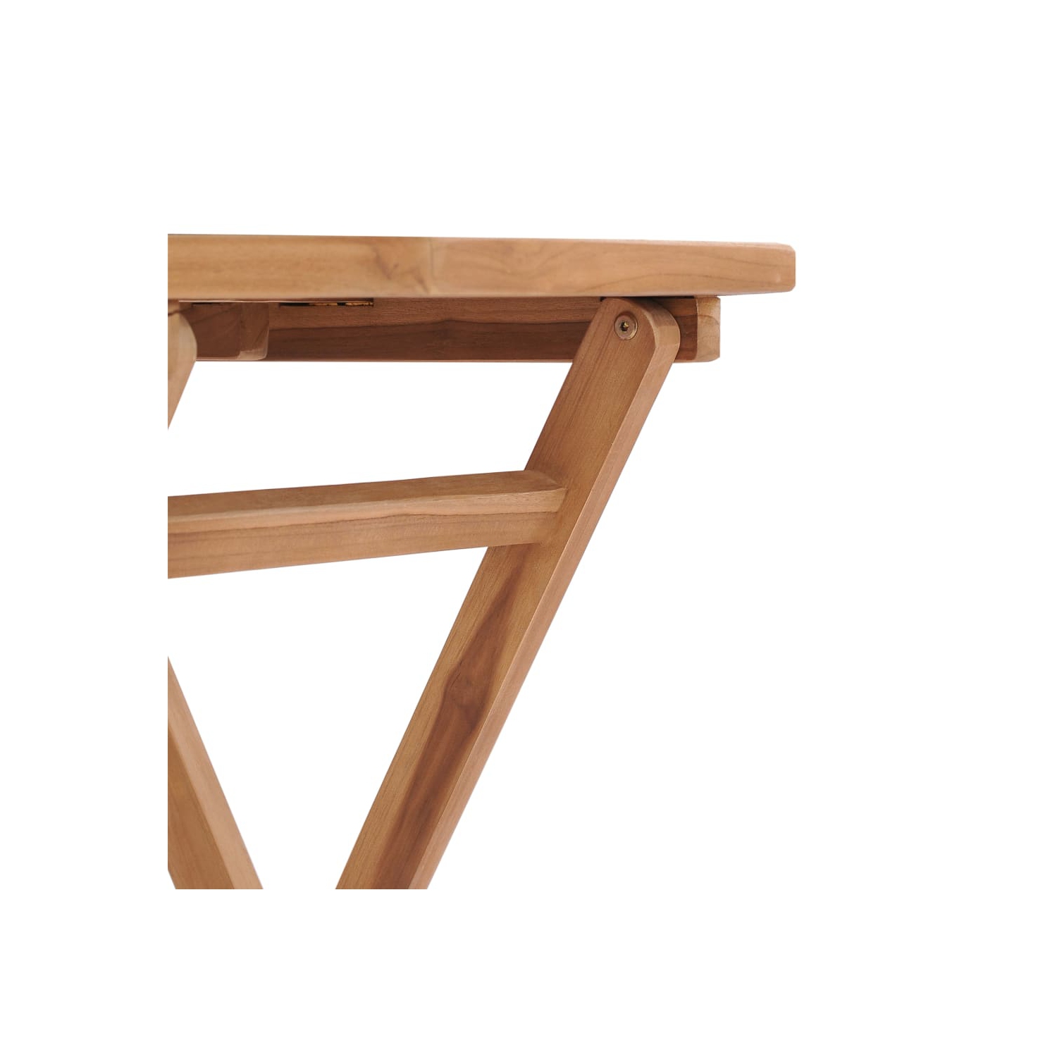 vidaXL Folding Garden Table 60x60x75 cm Solid Teak Wood