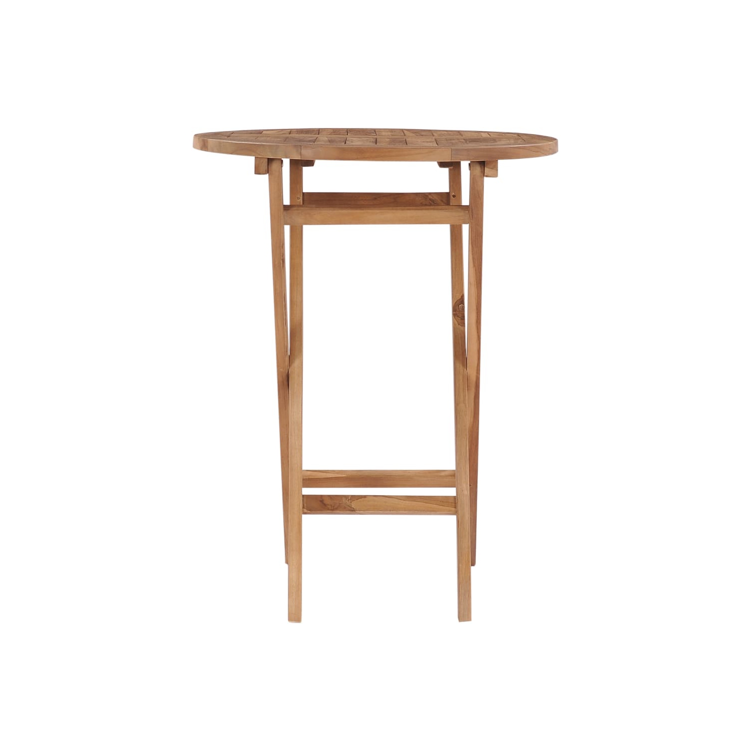 vidaXL Folding Garden Table 60 cm Solid Teak Wood