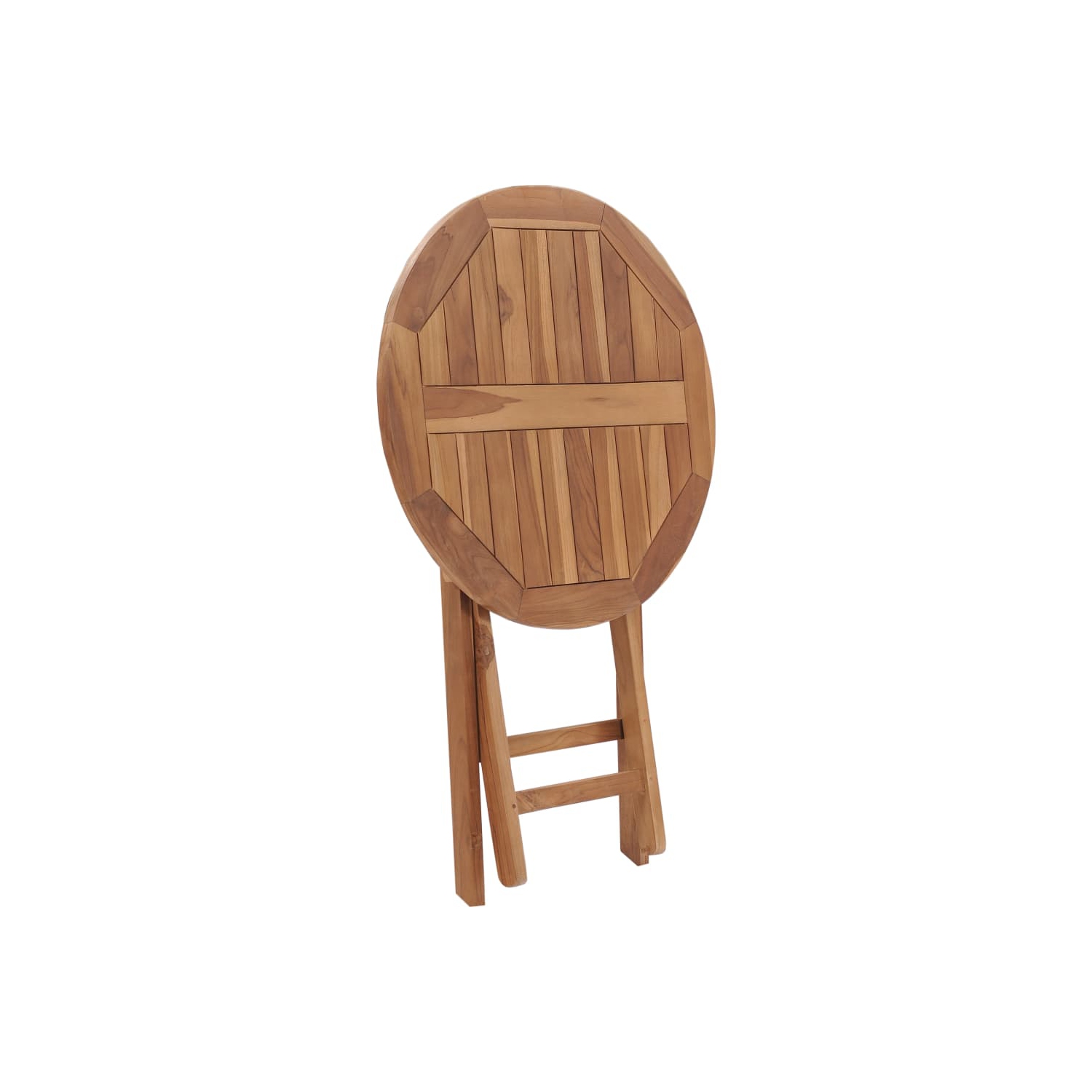 vidaXL Folding Garden Table 60 cm Solid Teak Wood