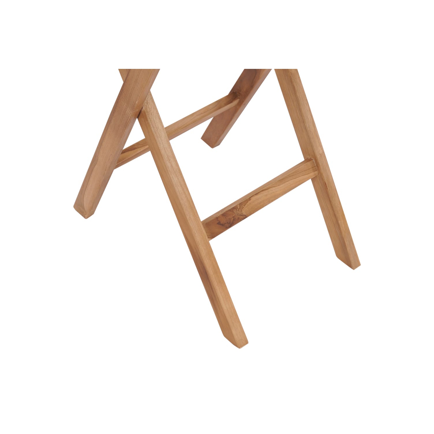 vidaXL Folding Garden Table 60 cm Solid Teak Wood