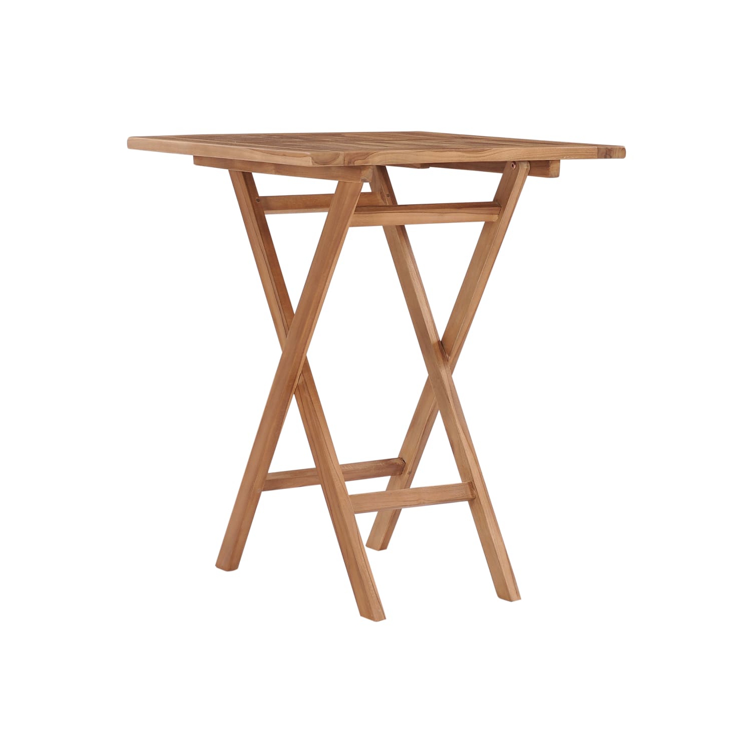 Table de jardin pliante vidaXL 60 x 60 x 75&nbsp;cm en teck massif