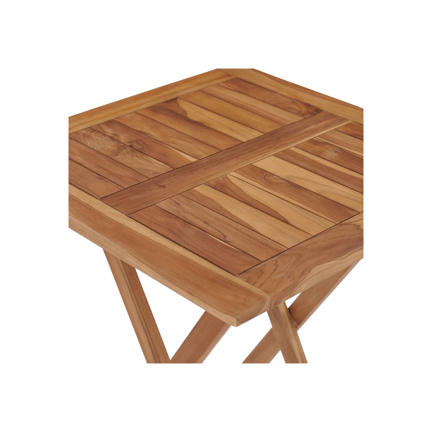 Table de jardin pliante vidaXL 60 x 60 x 75&nbsp;cm en teck massif