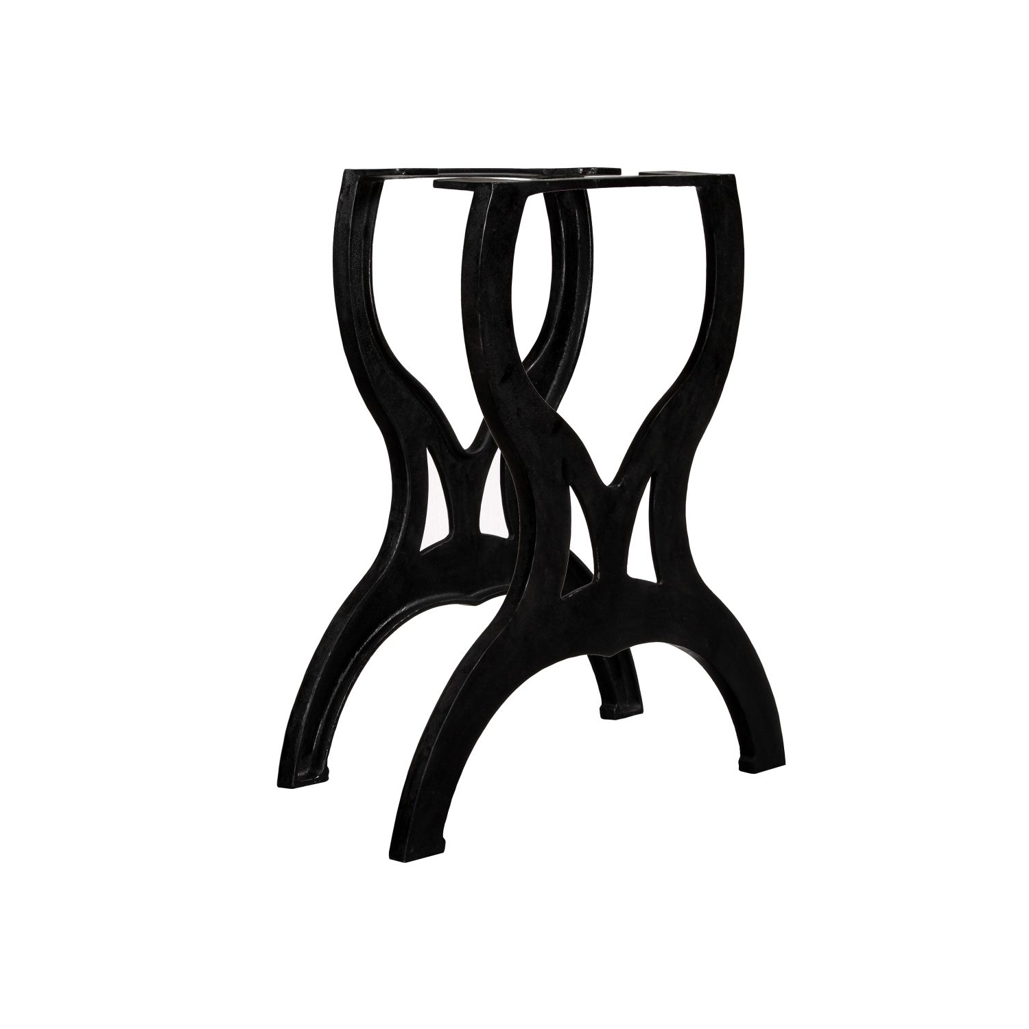 vidaXL Dining Table Legs 2 pcs X-Frame Cast Iron