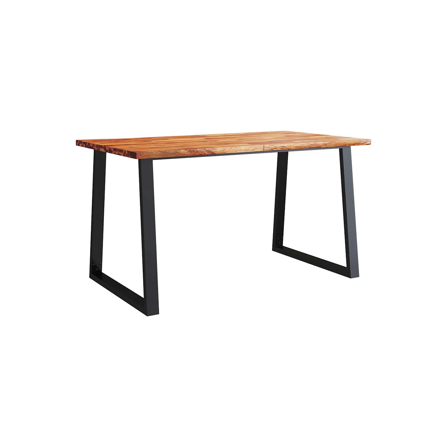 vidaXL Dining Table with Live Edge 140x80x75 cm Solid Wood Acacia