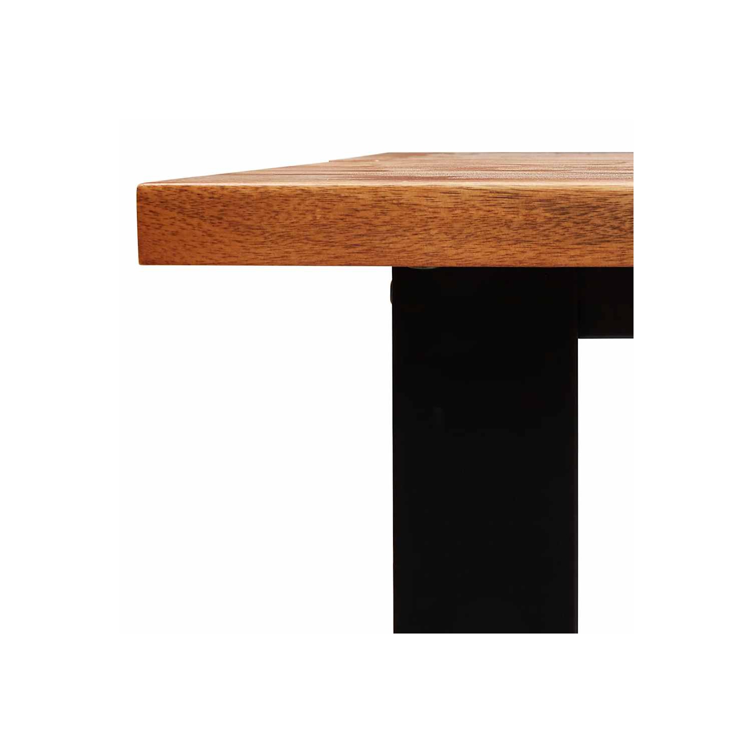 vidaXL Dining Table with Live Edge 140x80x75 cm Solid Wood Acacia