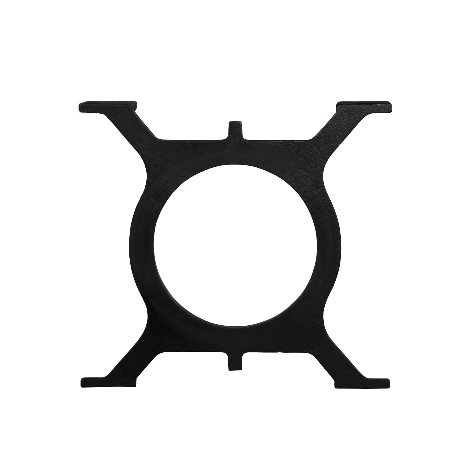 vidaXL Coffee Table Legs 2 pcs O-Frame Cast Iron