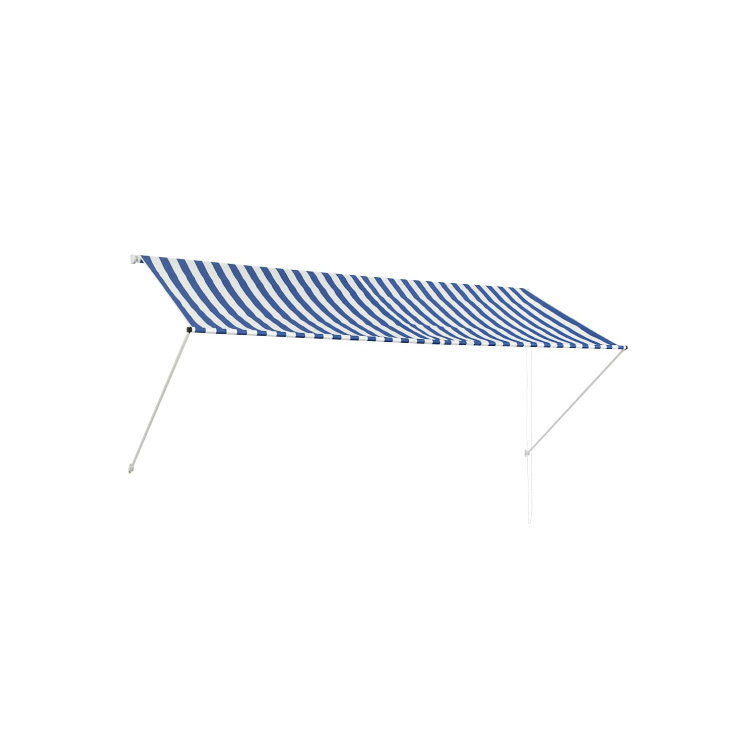 vidaXL Retractable Awning 300x150 cm Blue and White