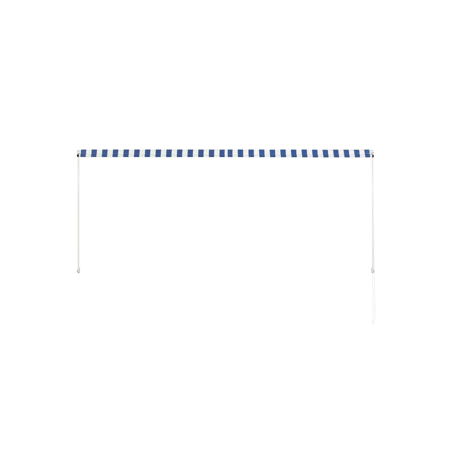 vidaXL Retractable Awning 300x150 cm Blue and White