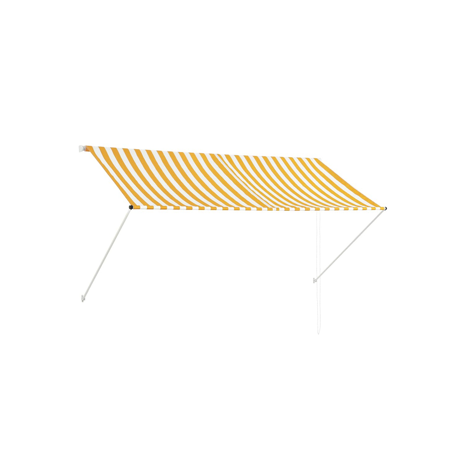 vidaXL Retractable Awning 250x150 cm Yellow and White