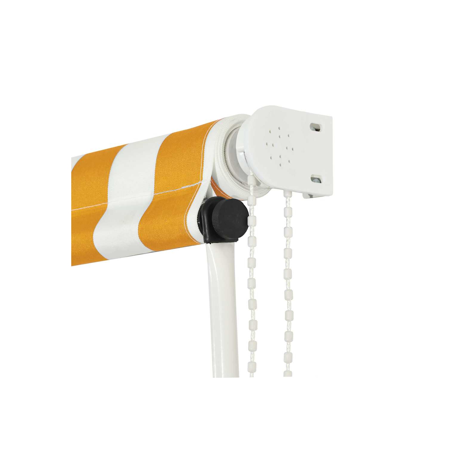 vidaXL Retractable Awning 250x150 cm Yellow and White