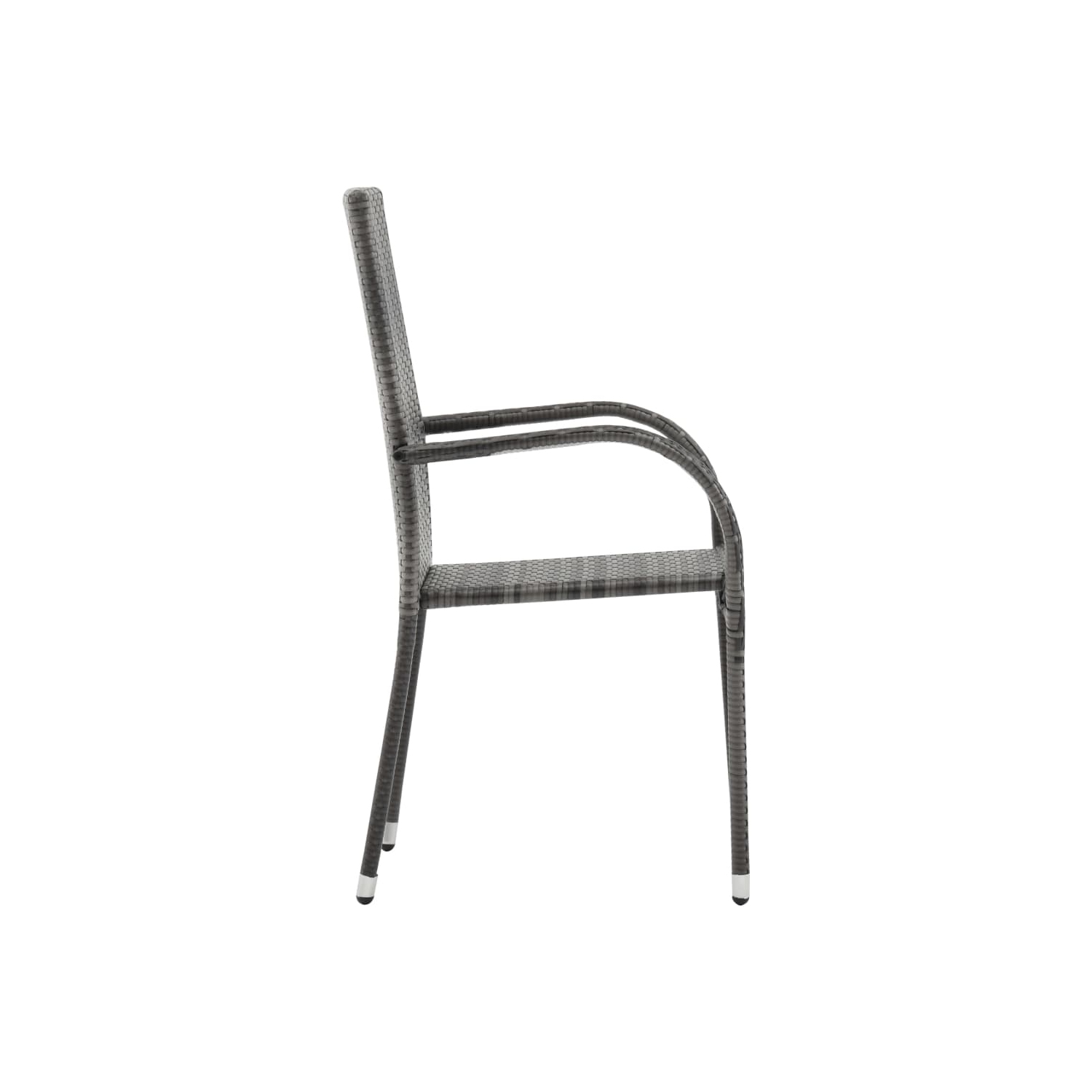 vidaXL 7 Piece Garden Dining Set Grey