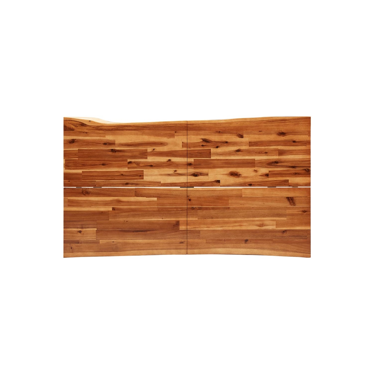 vidaXL 3 Piece Dining Set with Live Edge Solid Wood Acacia