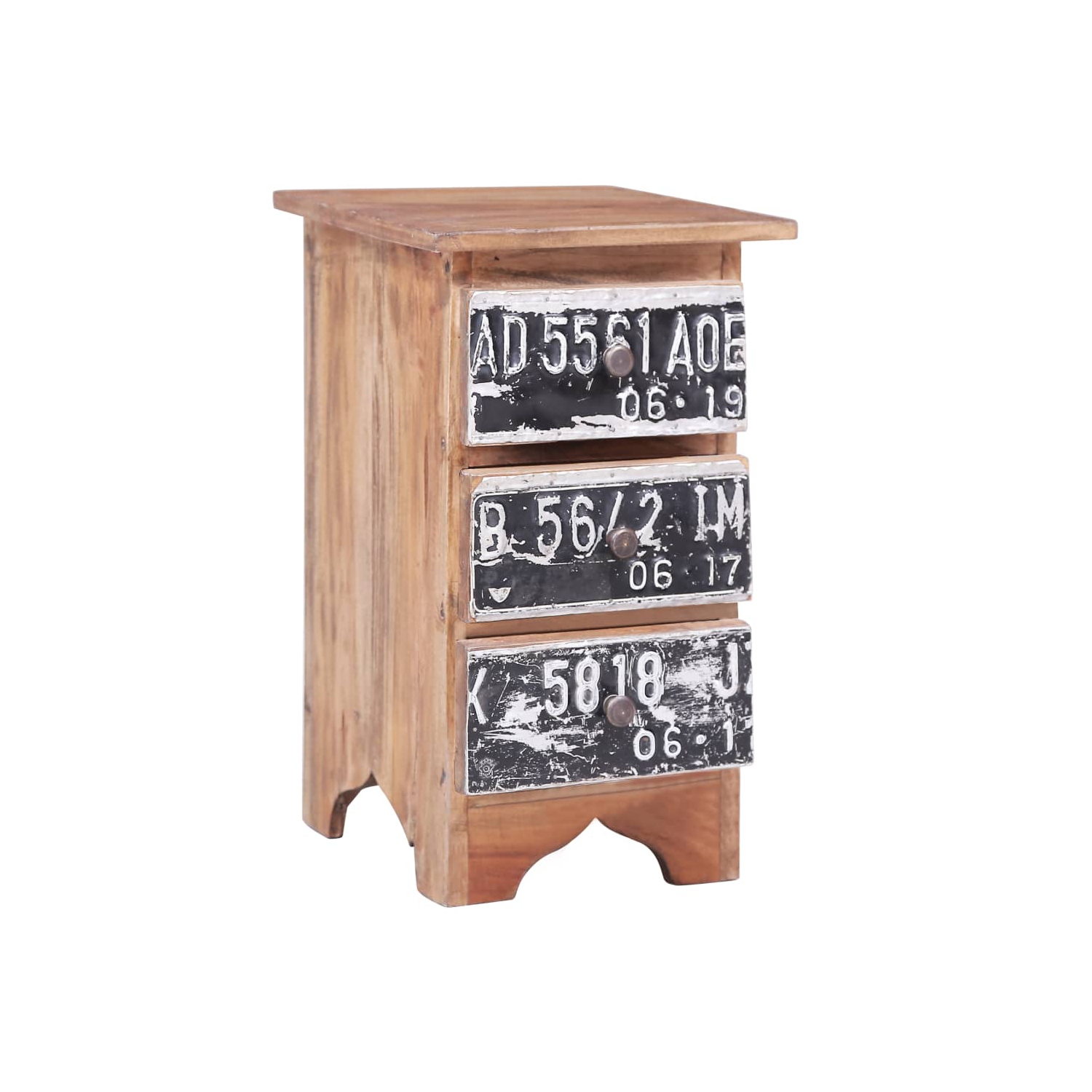 vidaXL Bedside Cabinet 30x30x51 cm Solid Mahogany Wood