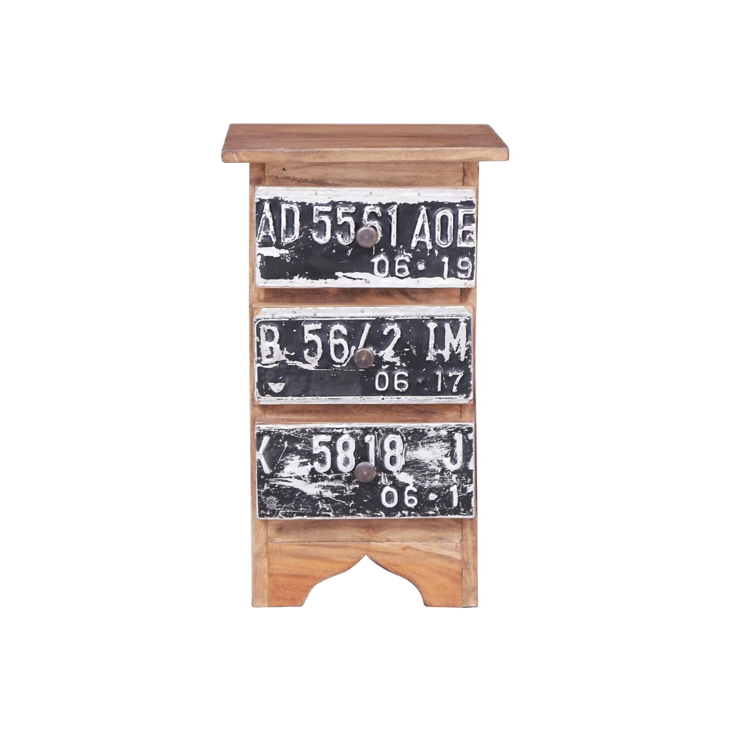 vidaXL Bedside Cabinet 30x30x51 cm Solid Mahogany Wood