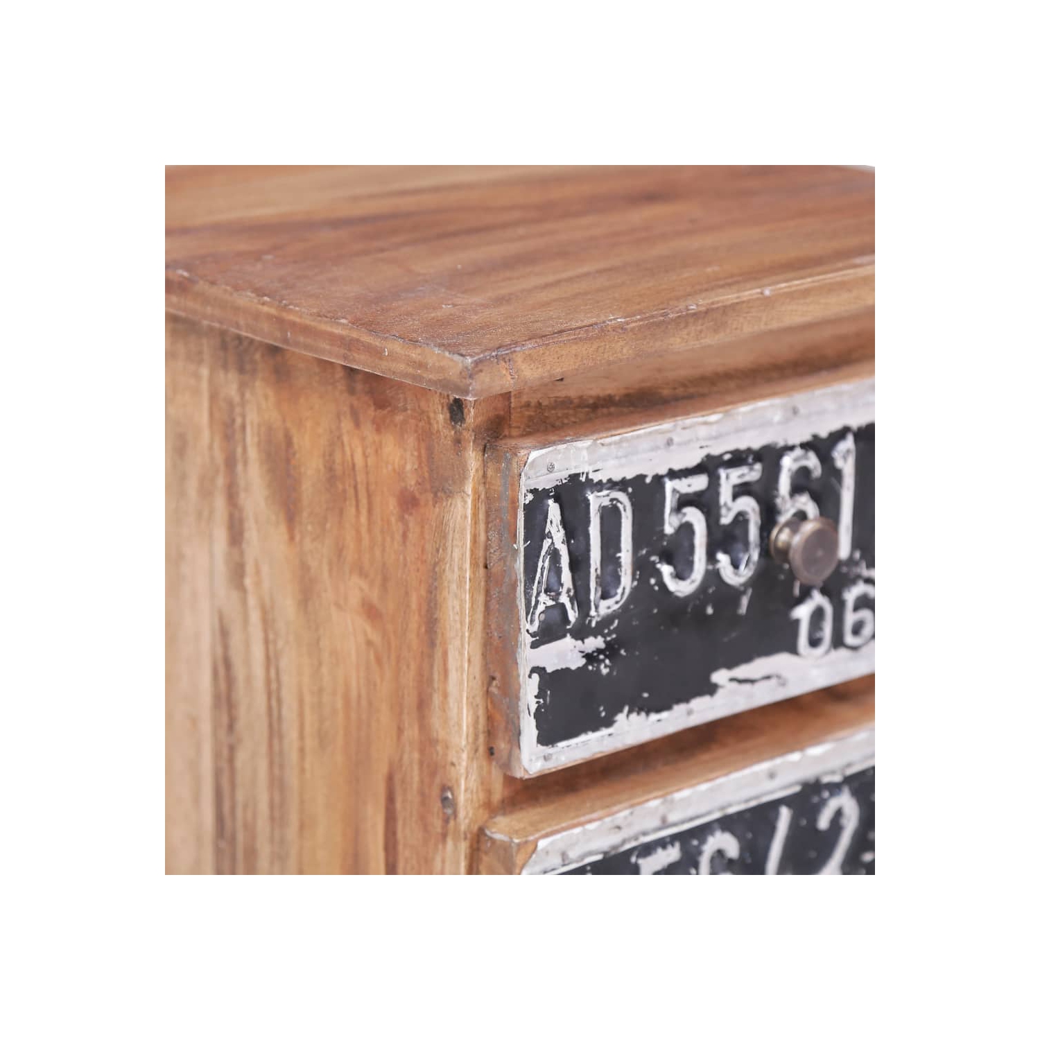 vidaXL Bedside Cabinet 30x30x51 cm Solid Mahogany Wood