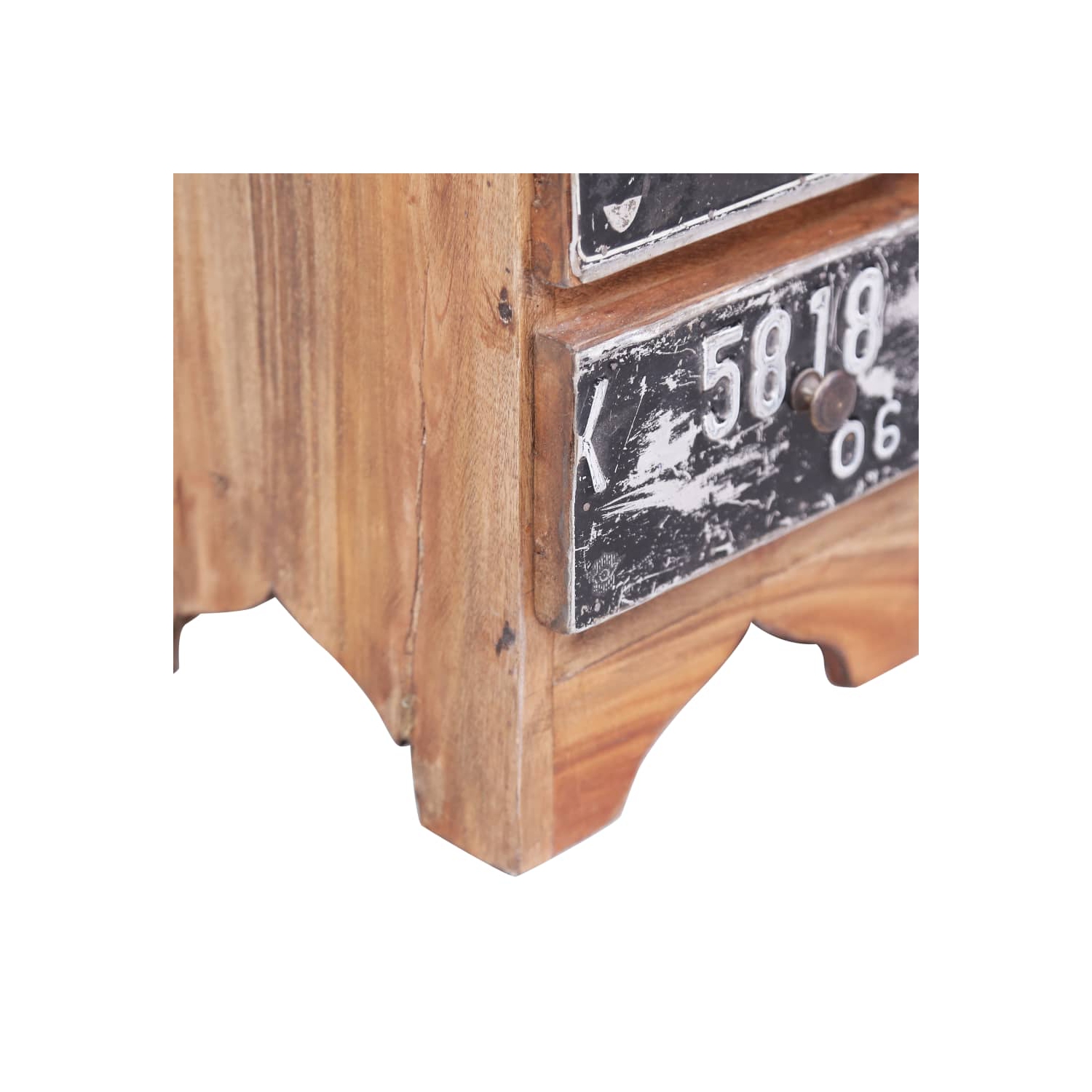 vidaXL Bedside Cabinet 30x30x51 cm Solid Mahogany Wood