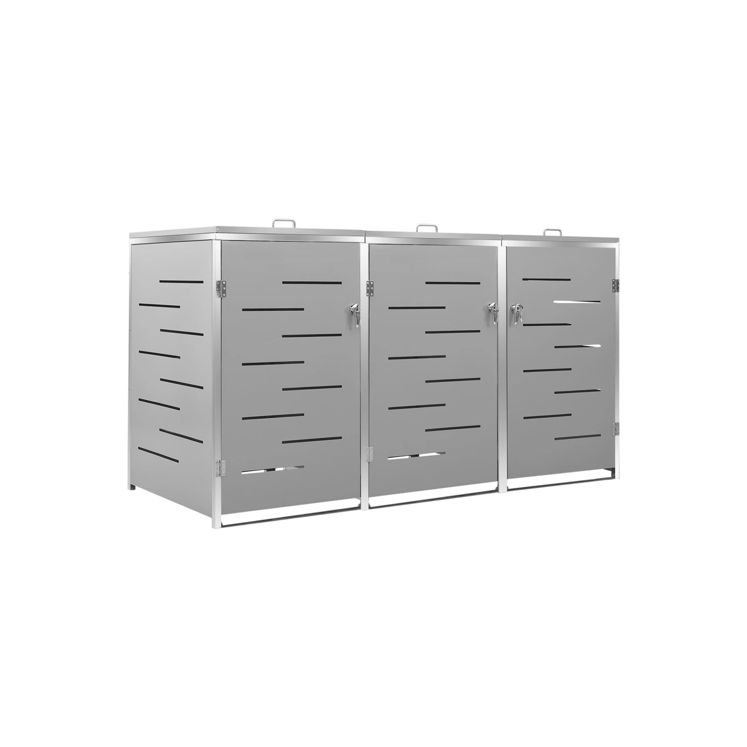 VidaXL triple cabrage 207 x 77,5 x 5 x 112,5&nbsp;cm acier inoxydable