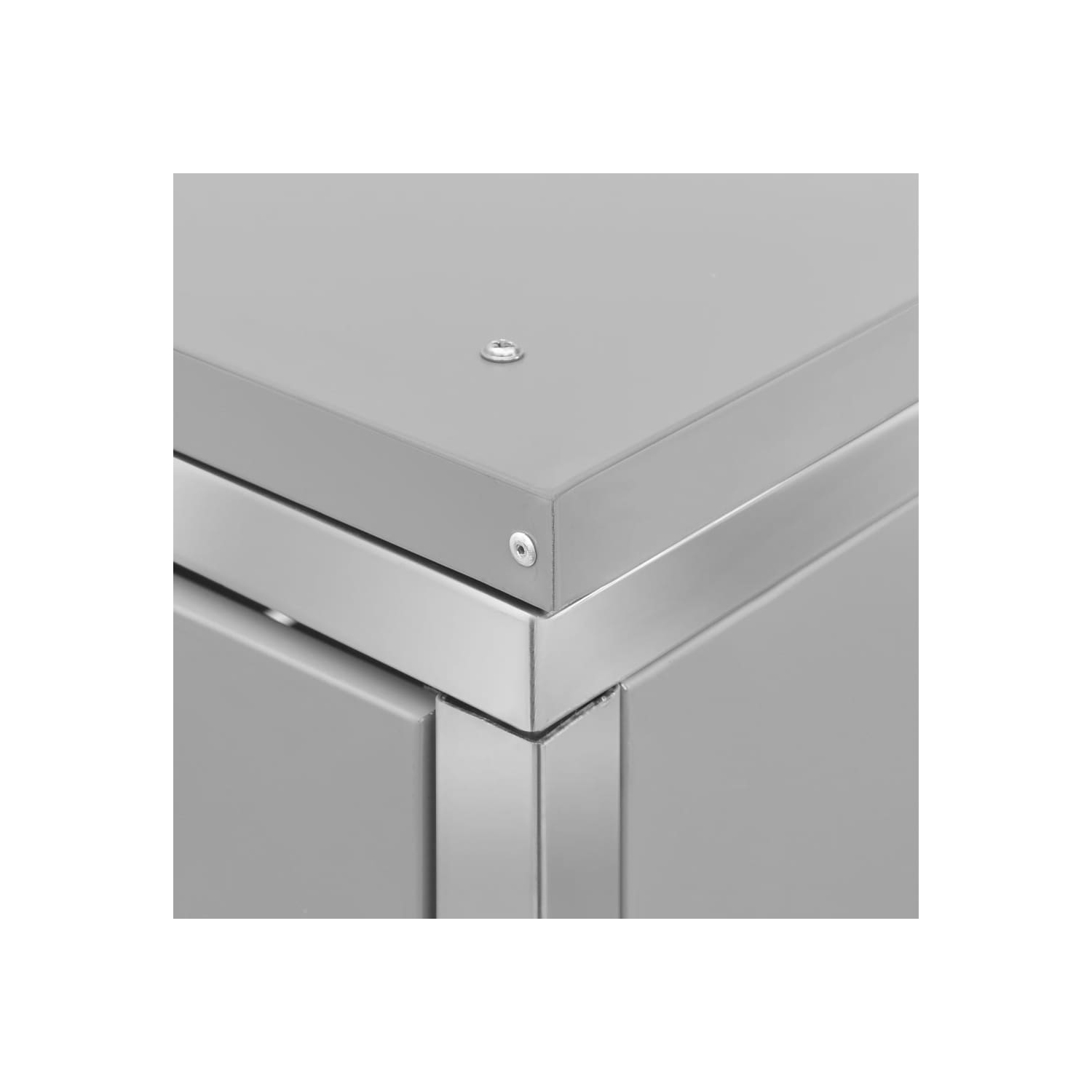 VidaXL triple cabrage 207 x 77,5 x 5 x 112,5 cm acier inoxydable