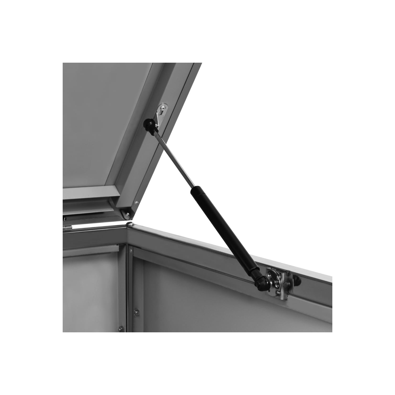 vidaXL Single Wheelie Bin Shed 69x77.5x112.5 cm Stainless Steel