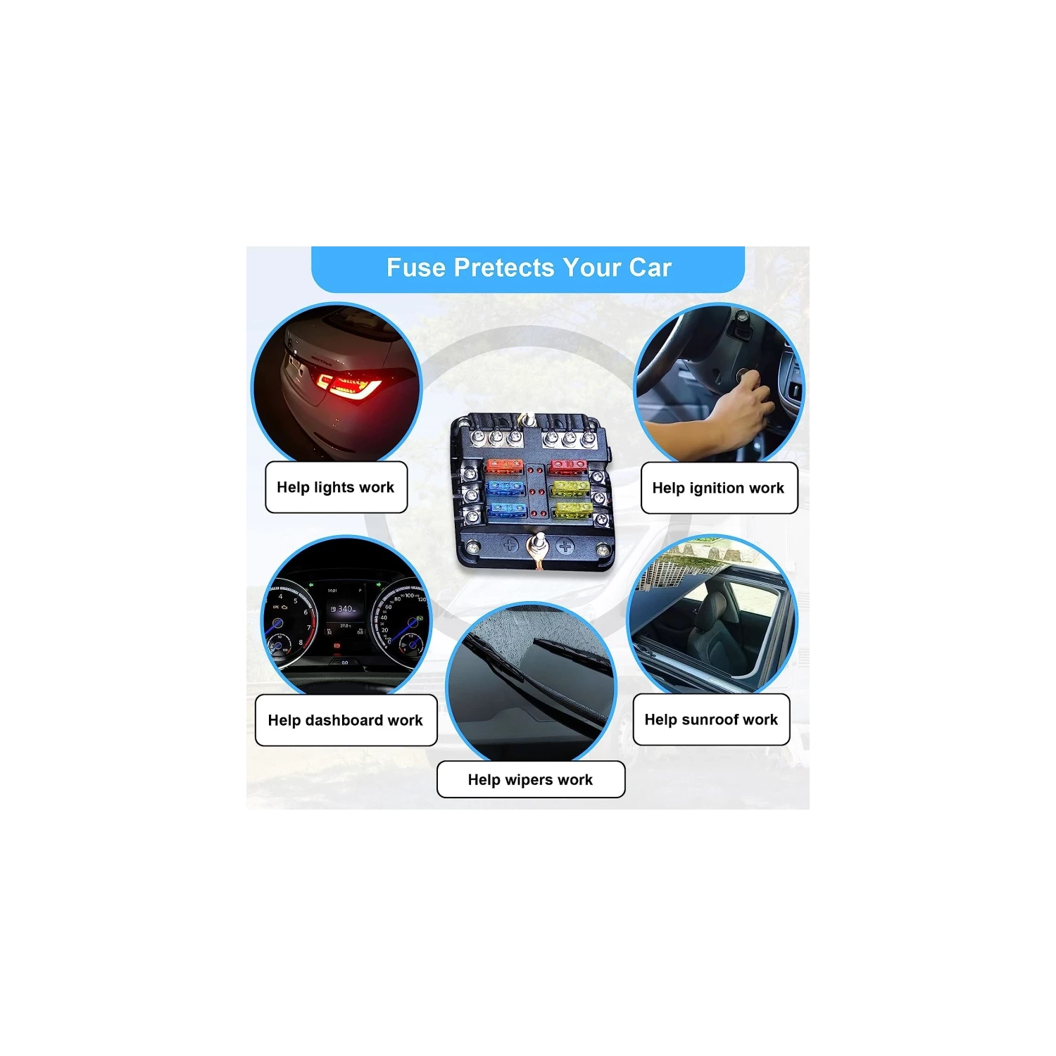 Ultimate 300Pcs Car Fuse Assortment Kit: 160 Mini Blade Fuses, 90 Standard Auto Fuses, 50 Micro Fuses + Puller - Ideal for Car, RV, Truck, Motorcycle