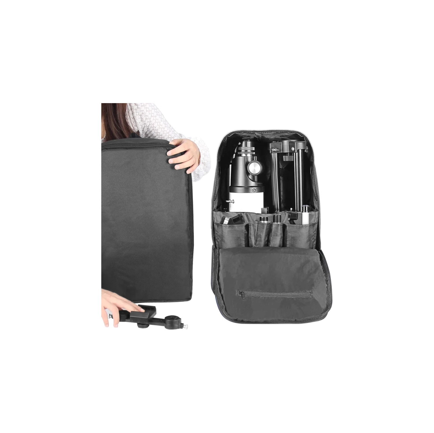 Astronomy Telescopes for Adults: 80mm Aperture 600mm Refractor Telescope - Ideal for Kids & Beginners - Compact and Portable Travel Telescope with