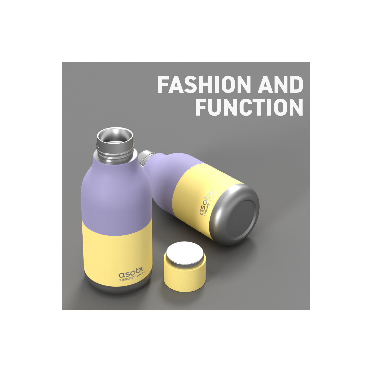 Asobu Urban Insulated and Double Walled Stainless Steel Bottle 16 Ounce by Asobu