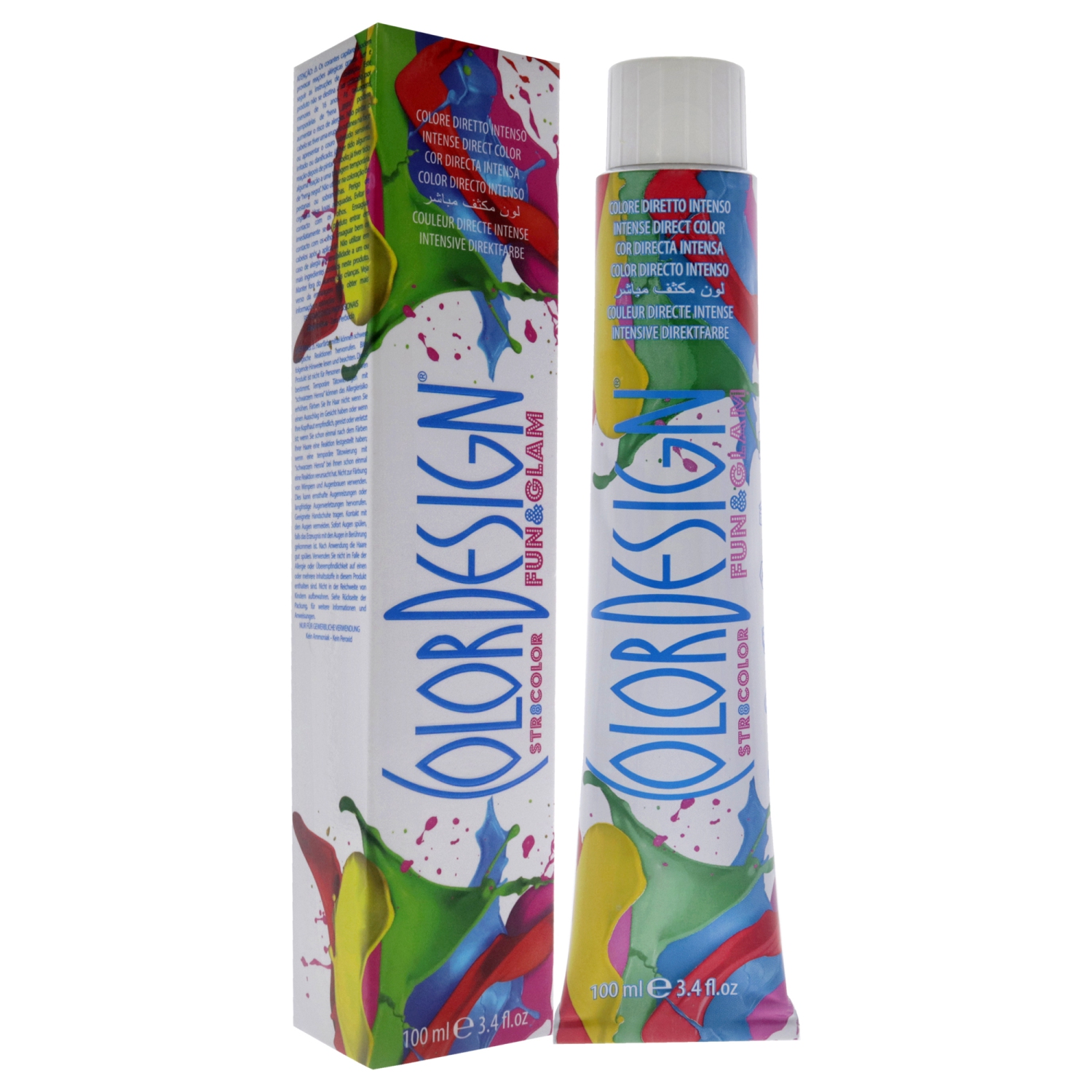 Colorant capillaire demi-permanent Fun and Glam - Orange frais de ColorDesign pour unisexe - couleur pour cheveux 3,4&nbsp;oz