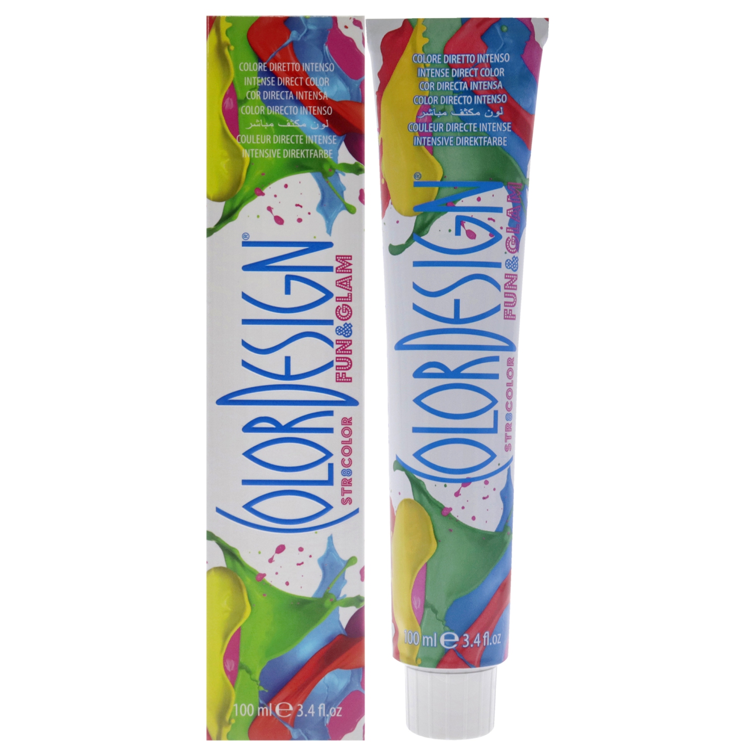 Colorant capillaire Fun and Glam demi-permanent - Bleu mystique par ColorDesign pour unisexe - couleur 3,4&nbsp;oz