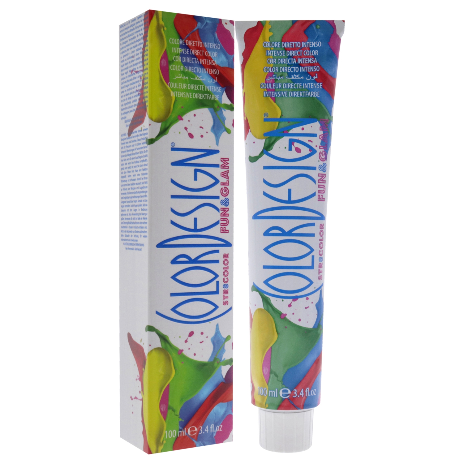 Colorant capillaire Fun and Glam demi-permanent - Bleu mystique par ColorDesign pour unisexe - couleur 3,4&nbsp;oz