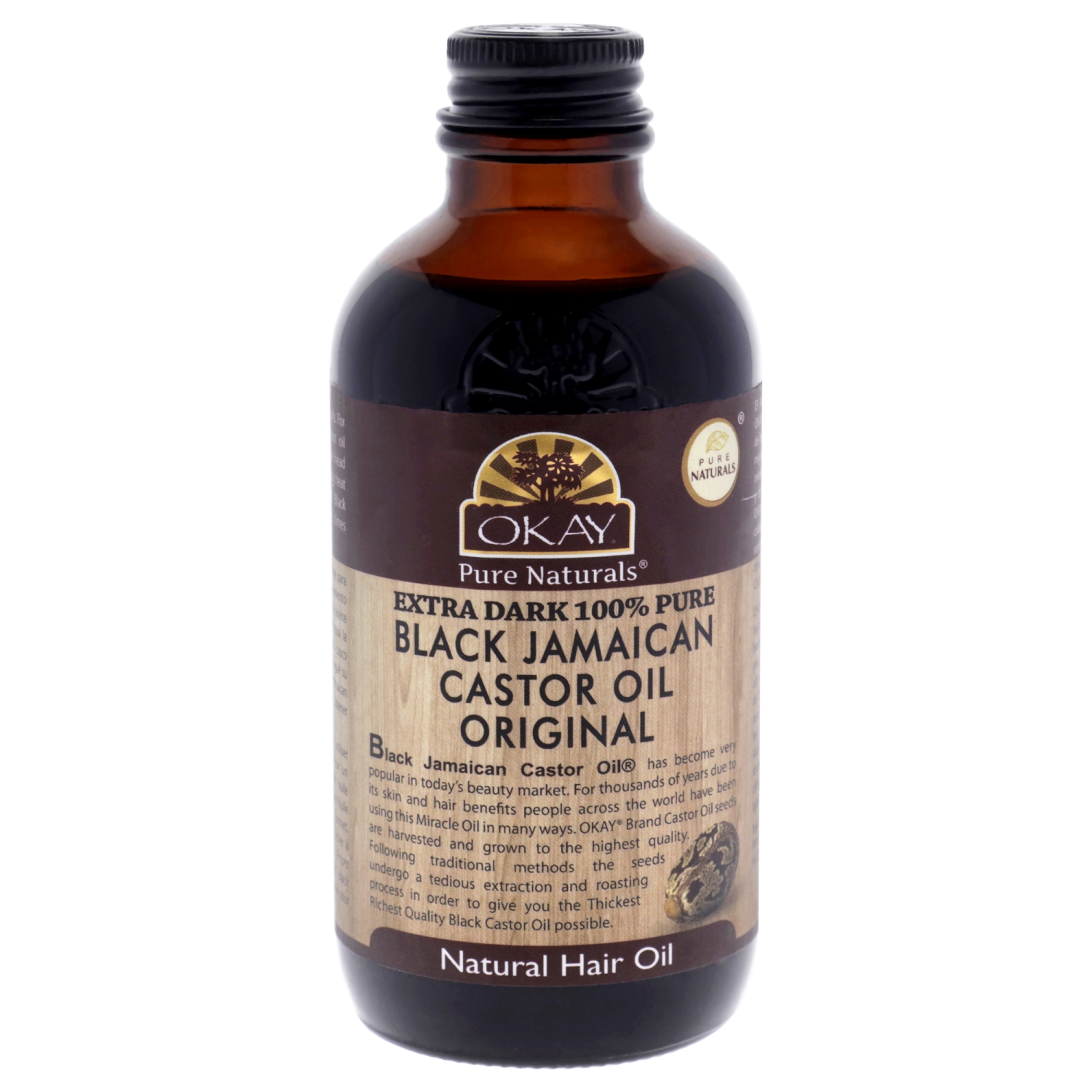 Extra Dark Black Jamaican Castor Oil by Okay for Unisex - 4 oz Oil
