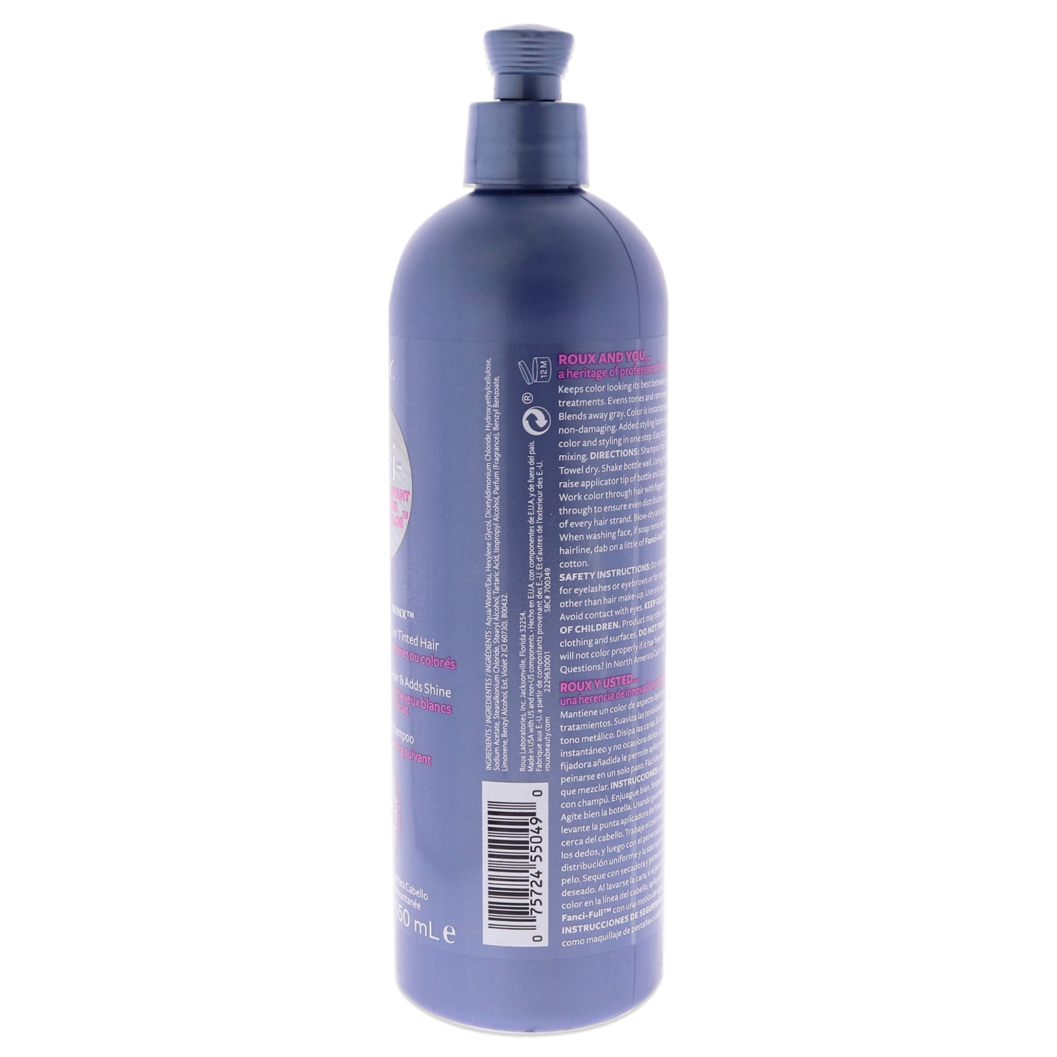 Colorant capillaire Fanci-Full Rinse Instant Color - 49 White Minx de Roux pour unisexe - colorant capillaire 15,2&nbsp;oz